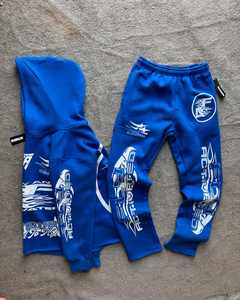 <b>Top</b> Selling Men's Hoodies with New Design Oversized Fit Full Zipper Made in Pakistan Low MOQ Wholesale <b>Distress</b> Embroidery - Product Image 4