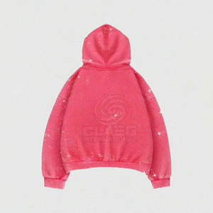 Fabricación profesional Sudaderas con capucha transpirables con diamantes de imitación Nueva llegada Sudaderas con capucha con diamantes de imitación Venta caliente - Product Image 2