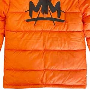 Veste matelassée orange pour homme à capuche Vêtement d'hiver matelassé Fermeture éclair Léger Isolé Veste décontractée - Product Image 6