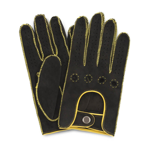 Gants de conduite en cuir respirant avec logo personnalisé de haute qualité, prix de gros personnalisé - Product Image 1