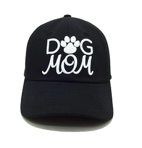 Gorras de Béisbol Unisex de Lona Negras sin Estructura con Logotipo Bordado en 3D de Alta Calidad para Mamá de Perro, Marca Deportiva - Product Image 5
