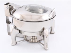 Conception martelée argent fini en acier inoxydable plat de chauffe-plat pour mariage et hôtel vaisselle S plat au prix de gros - Product Image 3