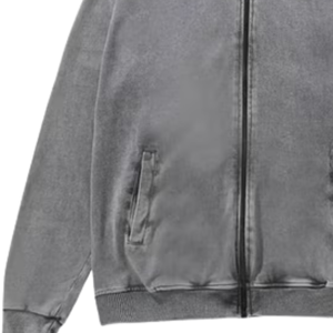 Light <b>Blue</b> Zip Up <b>Hoodie</b> for <b>Men</b> Fleece Soft Cotton Full Zipper Jacket New Custom Logo OEM Winter Wear <b>men</b> zipper hoodies - Product Image 4