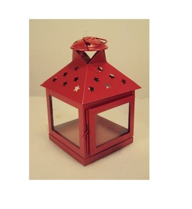 Decorative <b>Candle</b> Lantern <b>Red</b> - Product Image 1