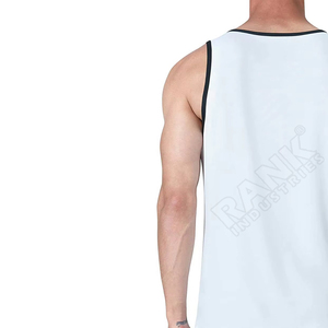 เสื้อกล้ามผู้ชายโลโก้สั่งทำ เสื้อแขนกุดฤดูร้อน ระบายอากาศได้ดี เหมาะสำหรับออกกำลังกาย ฟิตเนส ยิม รับผลิตเสื้อกล้ามผู้ชายแบบ OEM - Product Image 4
