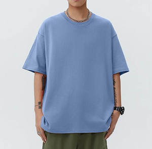 "T-shirt graphique surdimensionné pour homme Streetwear de luxe personnalisé en coton lourd d'été" - Product Image 3