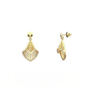 Ishi ชุดจี้เพชร18K สีทองสำหรับปลูกในห้องทดลอง - Product Image 4