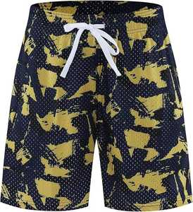 Shorts de sport en maille tricotée sur mesure pour hommes grande taille, vente en gros, style urbain, taille mi-haute élastique, respirant - Product Image 3