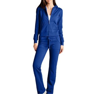 Affordable price Unisex Workout Fitness <b>Plain</b> <b>Tracksuit</b> set OEM Plus Size factory wear Hoodie <b>Tracksuit</b> for women - Product Image 1