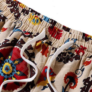 กางเกงขาสั้นชายลำลองเอวกลาง ผ้าฝ้าย 100% แห้งเร็ว ระบายอากาศดี ลายเรียบ คุณภาพสูง - Product Image 3