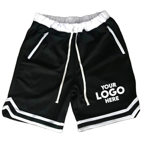 Shorts de gym à double pont pour hommes Shorts pour hommes en gros Motif solide Baseball Design Respirant Sport Mesh Softball Print shorts pour hommes - Product Image 5