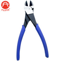Alicates de Corte Diagonal FUJIYA de Grado Industrial, Herramientas Manuales Métricas OEM, Tijeras para Barras de Acero, Alicates con Mango de Agarre Suave y Mandíbula Biselada