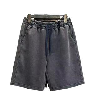 Summer Casual Oversized T-Shirts and Shorts with Sun-Faded Acidwash Back DTF <b>Sticker</b> Front Logo on Velour <b>Fabric</b> - Product Image 2