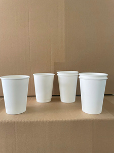GREEN NEST Sustainable Disposable Food Grade PE <b>Paper</b> Single Wall <b>Cups</b> for Hot Beverages Coffee Shop Takeaway Custom Logo - Product Image 2