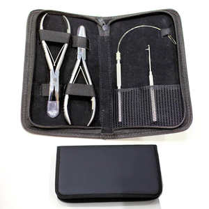 Vente en gros d'extensions de cheveux professionnelles, meilleure vente, kit d'extensions de cheveux de haute qualité, pince professionnelle en acier inoxydable - Product Image 5