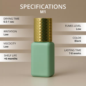 Pegamento para Extensión de Pestañas de Marca Privada con Logotipo Personalizado, Fuerte Fijación, Secado en 0.5-1 Segundos, Paquete Premium OEM - Product Image 2