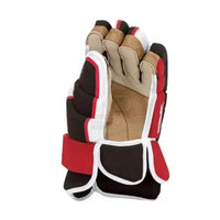 Service OEM, fabrication au Pakistan, gants de hockey sur glace en cuir de haute qualité, doigts entièrement couverts, légers, antidérapants, fermeture à boucle auto-agrippante, personnalisables