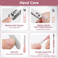 Kit de belleza de lámpara de uñas Led Uv profesional de acero inoxidable con taladro de uñas y juego de herramientas de precisión acrílica