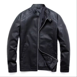 Nouvelle arrivée, veste en cuir d'agneau pour homme, mode moto, cuir véritable de haute qualité, vêtements d'extérieur, vente en gros OEM - Product Image 2