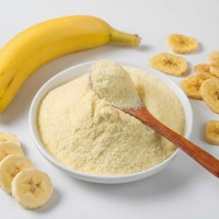 100% Echt Fruit voor Dranken, Desserts en Voedingsfabrieken, Export, Bulk, Gefreeze-droogde Bananenpoeder en -chips