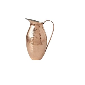 Smooth Lining Design Pure <b>Copper</b> Jug With Lid for Serving Water Home Kitchen Use - Product Image 3