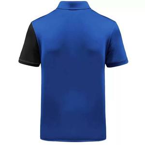 <b>Men's</b> Formal <b>Turtleneck</b> Short Sleeve Customized Front Silk Screen Printed Spandex/Polyester Anti-Pilling Anti-Wrinkle Breathable - Product Image 2