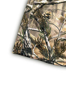 Short en toile décontracté confort pour femmes imprimé arbre 100% polyester tricot respirant cordon Design-pour la mode printemps/été/automne - Product Image 2