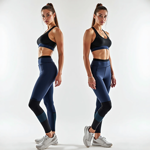 Conjunto Deportivo Sin Costuras para Mujer, para Yoga y Fitness, para Otoño e Invierno, con Sujetador Deportivo y Leggings, Hecho para un Uso Activo Cómodo - Product Image 6