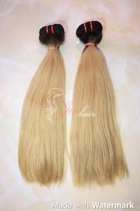 Blonde Couleur Jaune Couleur Super Double Trame Cheveux Perruque de Cheveux Humains Pour Les Femmes Noires - Product Image 5