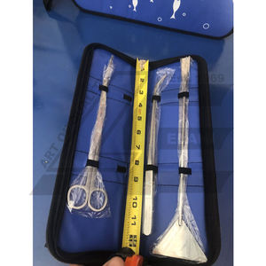 BLUE SET 3 Aquarium Aquascaping Plants Kit de herramientas de paisajismo-Punta afilada de acero inoxidable alemán Reutilizable Durable Venta caliente - Product Image 2