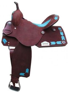 Silla de Doma Duradera de Cuero Genuino, Cómoda, Diseño Western Hecho a Mano, Ajuste Personalizado, Logotipo, Color Bronceado, para Montar a Caballo - Product Image 4