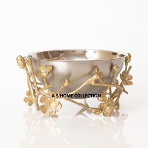 Cuenco decorativo de lujo para servir, diseño de montaña, cuenco de metal único recién llegado para cocina y decoración - Product Image 2