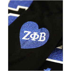 Zeta Phi Beta 1920 Camiseta Bordado de manga larga de algodón negro Ropa de vida griega Ropa casual Ropa de hermandad universitaria - Product Image 6