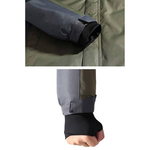 Chaquetas de exterior de bloqueo de color de alta calidad con colores contrastantes a prueba de viento y carcasa dura impermeable para montañismo - Product Image 3