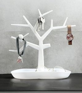 Nhựa cây chủ sở hữu chính với khay cho bàn trang điểm trang trí nội thất hành lang nhiều móc chìa khóa, chủ trang trí hộp lưu trữ - Product Image 1