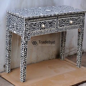 Bold Bone Inlay Console with Striking Patterns Adds Artistic Texture to Modern and Designer Living Spaces by Tradebyd - Product Image 5