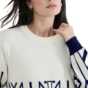 Pull en maille pour femme, décontracté, à manches longues, pour l'hiver, avec un grand motif de flocon de neige, mode automne/hiver, vente flash - Product Image 3