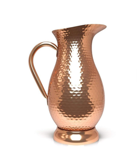 Jarra de agua y jugo de calidad superior estilo Surahi de diseño antiguo más vendida con mango de latón artículos de utilidad - Product Image 5