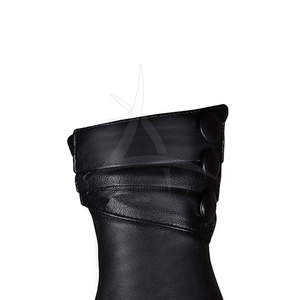 Guantes de Cuero Elegantes para Hombre, Guantes de Invierno para Conducir, Forrados Suaves, Dedos Completos, Guantes de Vestir para Uso Casual - Product Image 6