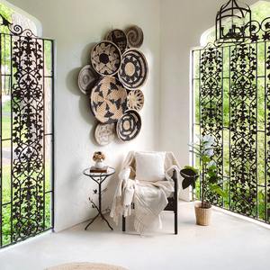 Panier mural Boho fait à la main, décoration murale en jonc de mer, articles de décoration de maison de luxe, décorations murales pour la maison fabriquées par le Vietnam FBA Amazon - Product Image 2