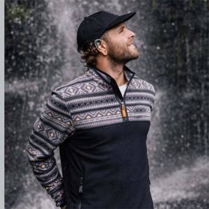 เสื้อสวมหัวซิปขนแกะแบบสวมหัวสำหรับผู้ชายนุ่มและทนทานเหมาะสำหรับใช้ในชีวิตประจำวันและฝังรากลึกในสภาพอากาศหนาวเย็น - Product Image 2