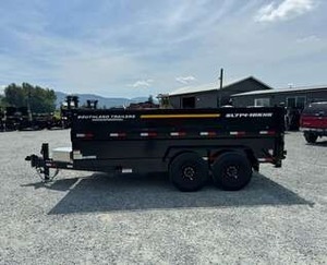 Remorques à benne basculante latérale de haute qualité 7x14 avec une capacité de 17 000 lb pour les exploitations agricoles, composants essentiels du moteur et de l'engrenage inclus - Product Image 3