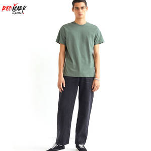 Camiseta transpirable para hombre, Camiseta 100% de algodón para hombre, Camiseta ajustada de seda de alta calidad con cuello redondo sin costuras para hombre, Camiseta con cuello redondo - Product Image 4