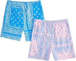 Shorts de plage à jambe droite à motif décontracté à braguette zippée pour hommes avec logo personnalisé respirant et séchage rapide pour tous les sports - Product Image 1