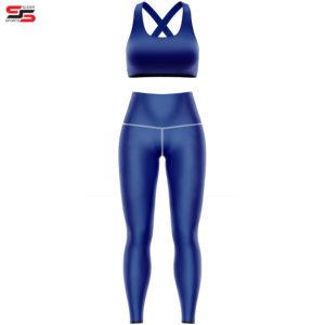 New Product Wholesale Yoga Sets Women Yoga Set <b>Gym</b> 2-piece Bra Top <b>Legging</b> Set - Product Image 2