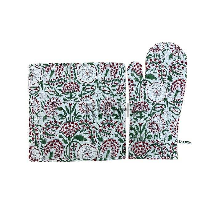 Red and Green Floral