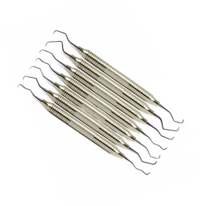 Venta al por mayor Dental Periodontal Gracey Curettes Set Sólido No Hueco Mango Juego de 7 Instrumentos Dentales Acero Inoxidable Reutilizable - Product Image 6