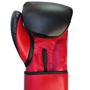 Guantes de Boxeo Profesionales FIVE B SPORTING MMA Sanda, de Piel Sintética, Color Rojo y Negro, Cierre de Velcro, Transpirables - Product Image 5