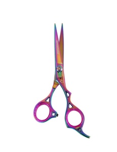 Professional Right-Handed Hair Cutting Scissors Rainbow Beauty Salon <b>Razor</b>-Sharp Blades 32 Teeth Stainless Steel Ceramic Handle - Product Image 4