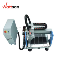 Wattsan 0404 mini 400*400 Router CNC de Escritorio para Grabado en Aluminio, Corte Preciso de Metales Blandos y Fresado 3D, Pequeño y Compacto
